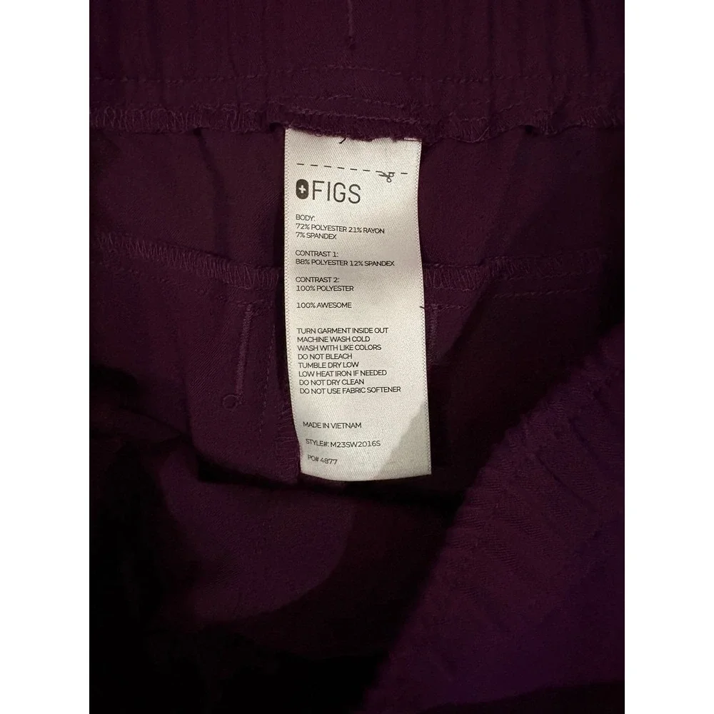 FIGS TANSEN JOGGERS PURPLE JAM SMALL - Picture 3 of 9